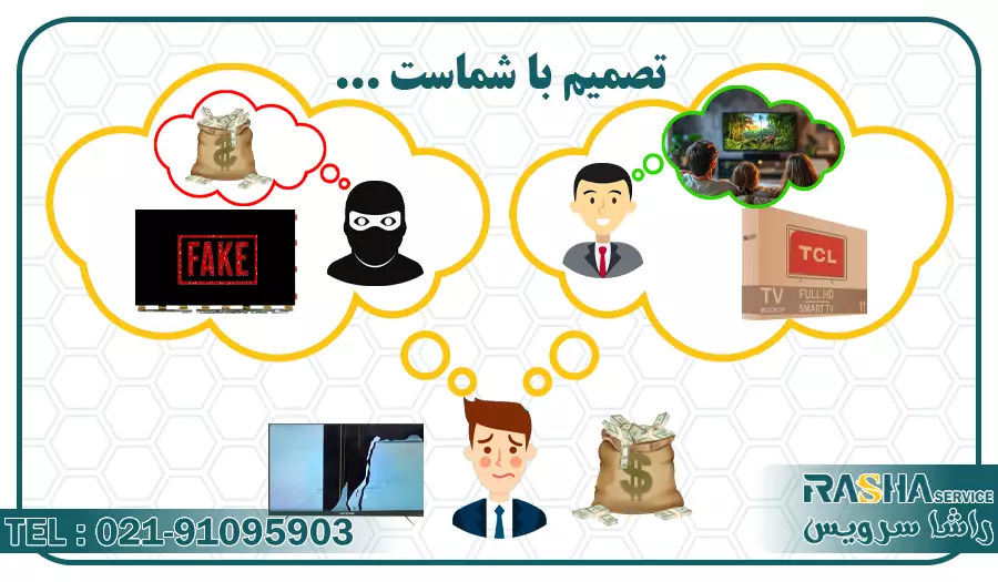 تصمیم با شما براس تلویزیون شکسته